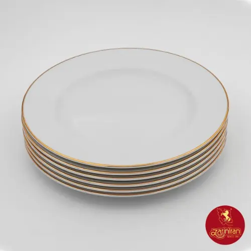 بشقاب تخت چینی زرین سایز 19 طرح زرین