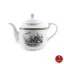 قوری چینی زرین استوانه طرح ویلیج سایز بزرگ 8