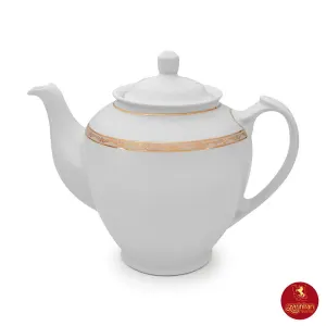 قوری چای هیئتی چینی زرین طرح هدیه طلایی
