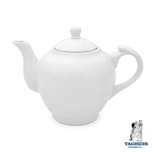 قوری گرد سفید تقدیس سایز 10