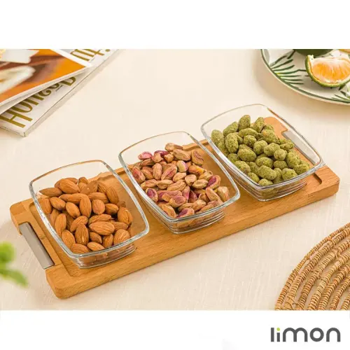 اردورخوری چوبی کوچک لیمون 3 خانه 2245