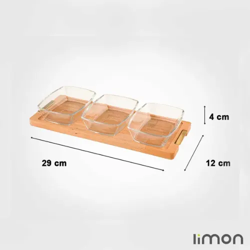 اردورخوری چوبی کوچک لیمون 3 خانه 2245