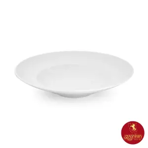 چینی زرین ظرف پاستا (بشقاب گود 30) سفید