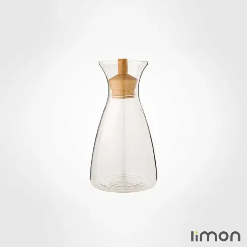 بطری آب درب چوبی 1 لیتری لیمون 2269