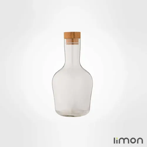 بطری آب درب چوبی 1.5 لیتری لیمون 2272