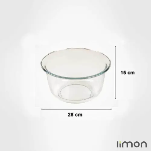 کاسه سرو شیشه ای لیمون 4 لیتر 2294