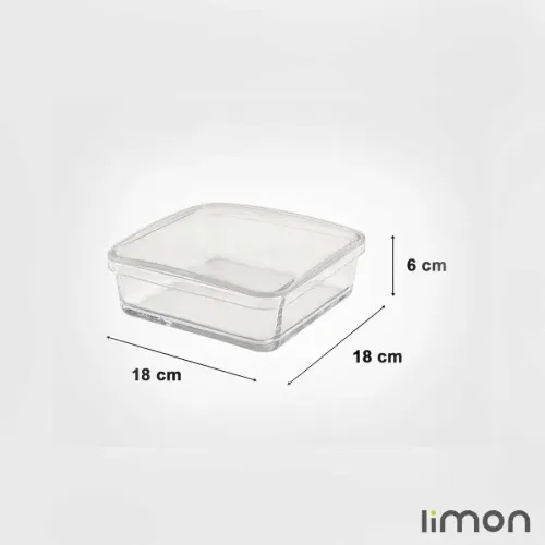 ظرف شیشه ای دربدار لیمون 2154