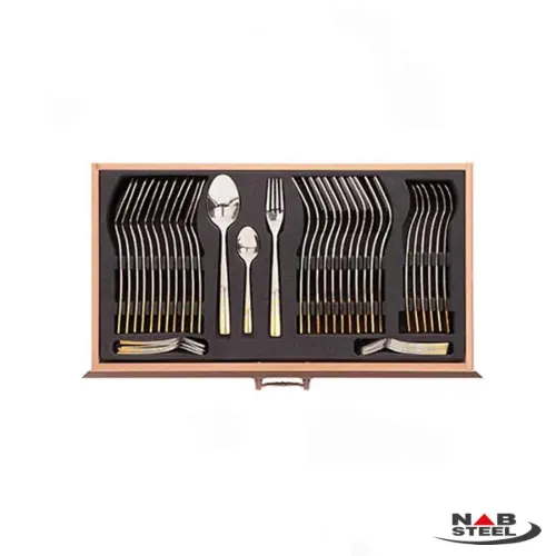 خرید سرویس قاشق چنگال 116 پارچه ناب استیل مدل ورونا