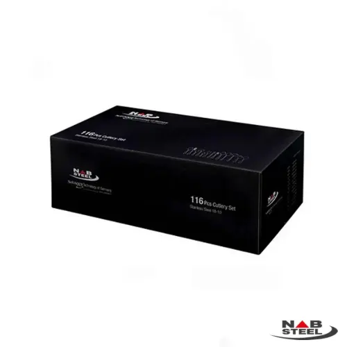 سرویس قاشق چنگال 116 پارچه ناب استیل مدل ورونا