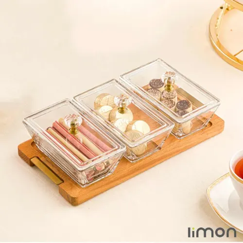اردور خوری مستطیل دربدار 3 خانه پایه چوبی 2248