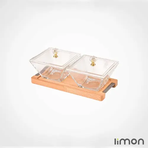 اردور خوری مربع دربدار 2 خانه پایه چوبی 2241