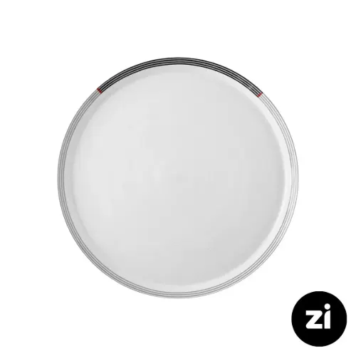 بشقاب تخت چینی زرین Zi فرم اس وگاس قرمز سایز 21