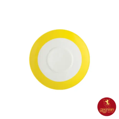 فنجان و نعلبکی کاپوچینو، لاته چینی زرین طرح آفتاب