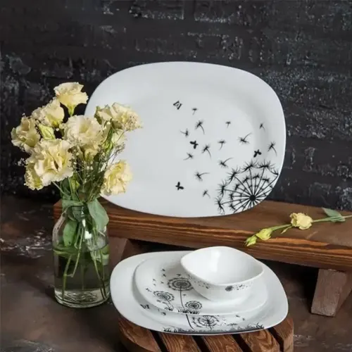 قیمت سرویس آرکوپال 28 پارچه پارس اپال طرح فایبر کد 840 قالب مربع