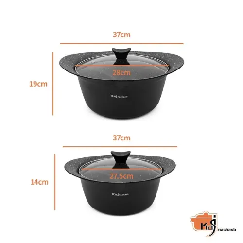 سرویس 8 پارچه درب پیرکس ساینا مایلستون کاج تفلون