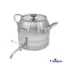 کتری و قوری یونیک استیل شیر دار 4 لیتر UN-7224 دسته استیل
