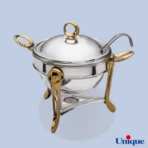 سوپ خوری یونیک نگین دار طلایی UN-3914