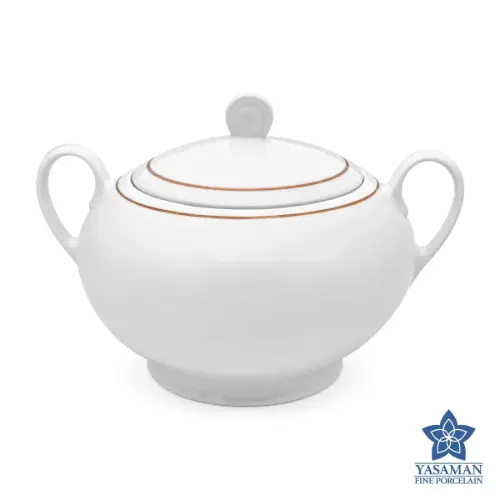 سرویس چینی زرین ایتالیا اف زرین رزگلد یاسمن 76 پارچه