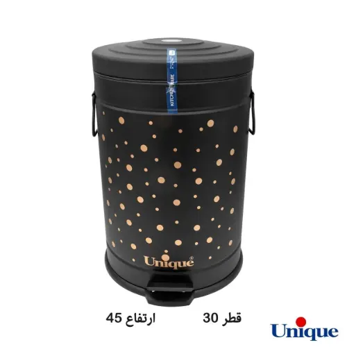سرویس 12 پارچه آشپزخانه فانتزی یونیک مشکی توپی درب بامبو UN-8015