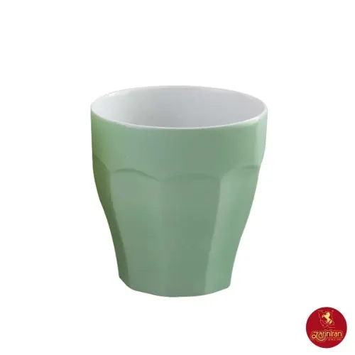 لیوان چینی زرین نئوکلاسیک پاستل سبز بدون دسته 240 سی سی