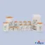 سرویس آشپزخانه 15 پارچه یونیک UN-8011 فانتزی کرم سه گل درب بامبو
