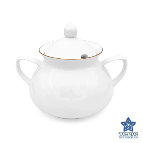 سرویس چینی زرین شهرزاد طرح سمن گلد 12 نفره 89 پارچه