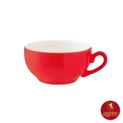 فنجان کاپوچینو و لاته چینی زرین ایتالیا اف طرح گیلاس