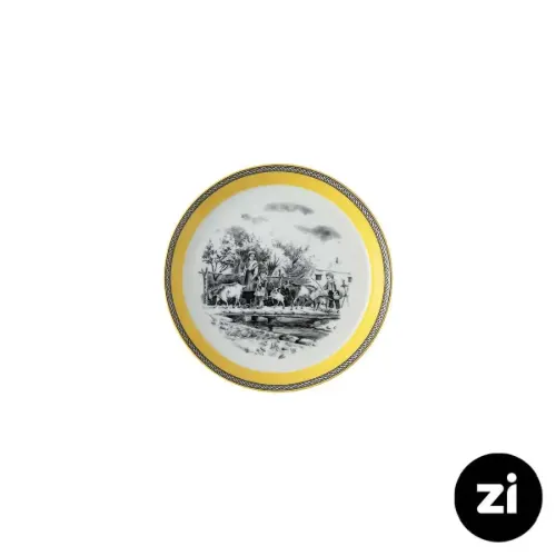 بشقاب تخت چینی زرین Zi فرم اس ویلیج سایز 15