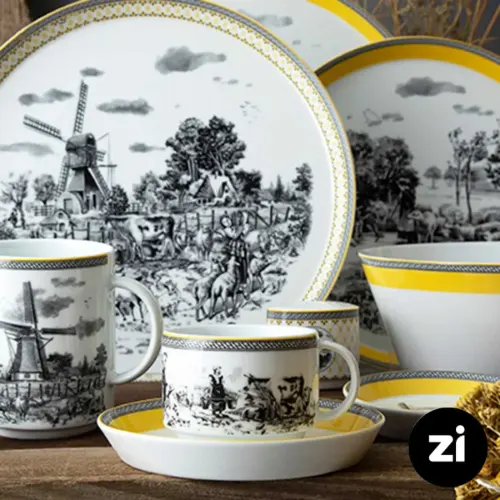 فنجان چایخوری چینی زرین Zi فرم اس ویلیج سایز 8