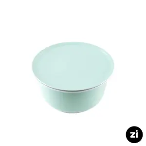 کاسه در دار چینی زرین Zi سایز 17 پاستل سبز