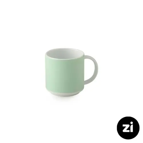 ماگ دسته دار چینی زرین Zi فرم اس پاستل سبز 250 سی سی
