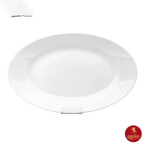 دیس چینی زرین ایتالیا اف سفید سایز 45
