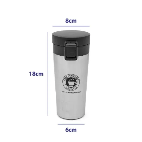 تراول ماگ قفلی 380 میلی لیتر متالیک Vacuum Insulation Cup کد 90