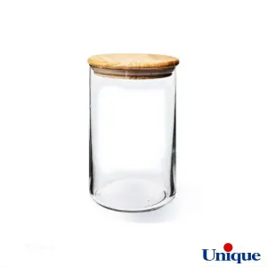 بانکه حبوبات درب چوبی 600 میلی لیتر یونیک UN-1310