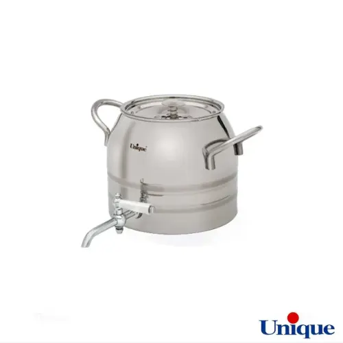کتری و قوری استیل 4 لیتر دسته استیل یونیک کد UN-7226