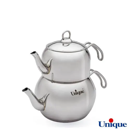 کتری و قوری 2.5 لیتر یونیک استیل UN-7268