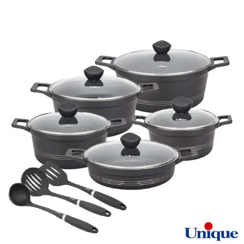 سرویس قابلمه گرانیتی یونیک 13 پارچه کلاسیک نوک مدادی UN-7816