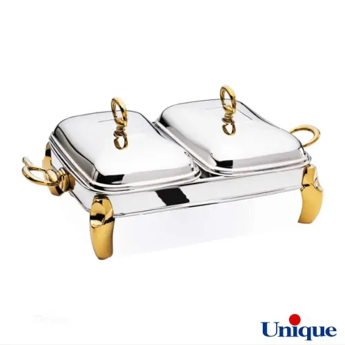 سوفله خوری یونیک دو خانه پافیلی طلایی UN-3118