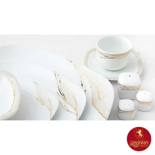 سرویس چینی زرین کواترو آرتین 12 نفره 98 پارچه