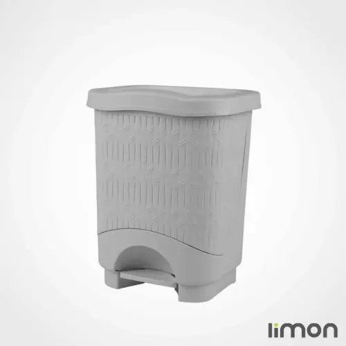 سطل پدالی چهارگوش طرح بامبو لیمون سایز کوچک 1582