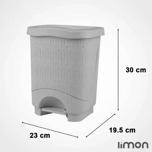 سطل پدالی چهارگوش طرح بامبو لیمون سایز کوچک 1582