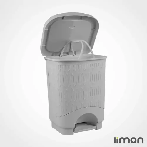 سطل پدالی چهارگوش طرح بامبو لیمون سایز کوچک 1582