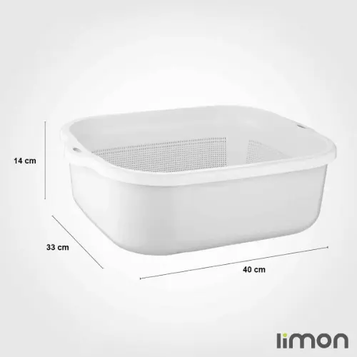 سرویس 6 پارچه آبکش و لگن لیمون مدل نسیم 278