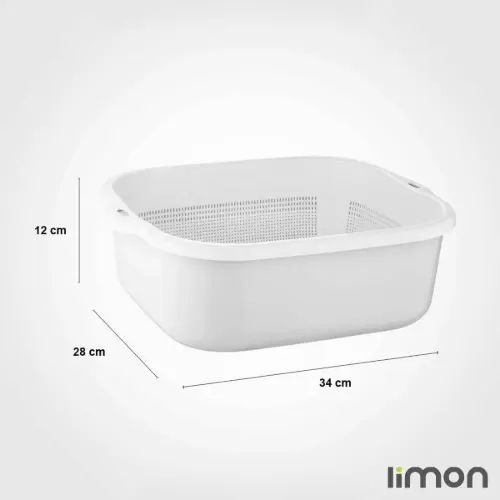 سرویس 6 پارچه آبکش و لگن لیمون مدل نسیم 278
