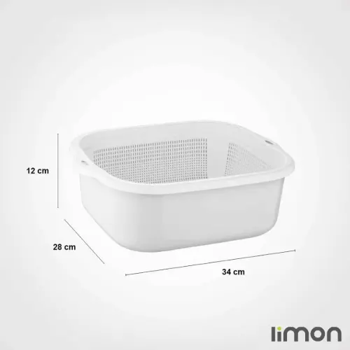 سرویس 6 پارچه آبکش و لگن لیمون مدل نسیم 278