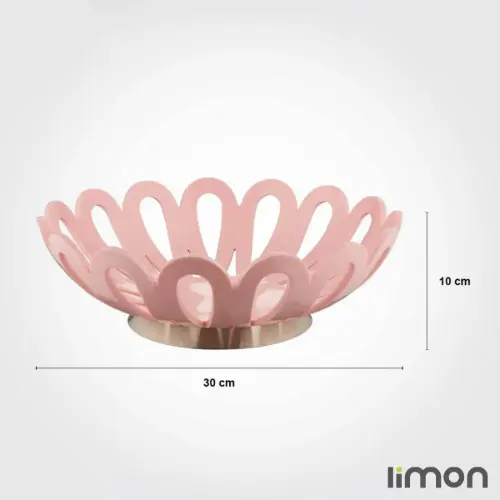 سبد میوه متوسط پایه استیل لیمون 2683