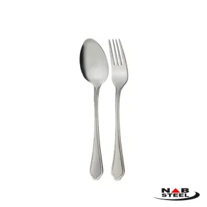 قاشق و چنگال غذا خوری ناب استیل مدل ونیز 12 پارچه
