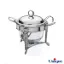 سوپ خوری یونیک نگین دار نقره ای UN-3614