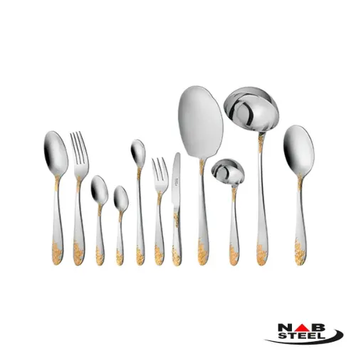 سرویس 86 پارچه قاشق و چنگال ناب استیل مدل امپریال