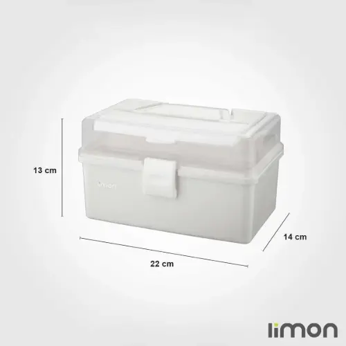 جعبه لوازم خیاطی ساده لیمون 1294
